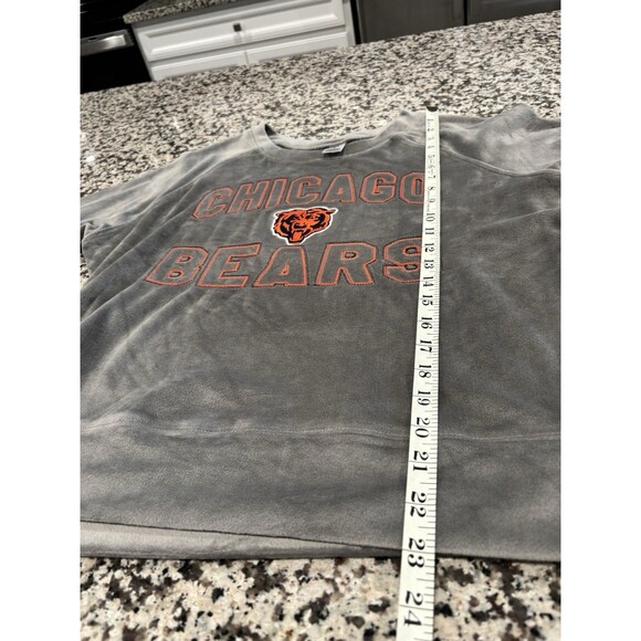 Chicago Bears Team Apparel NFL Soft Fleece Grey Orange Sweatshirt Sleepwear Med - Picture 5 of 5